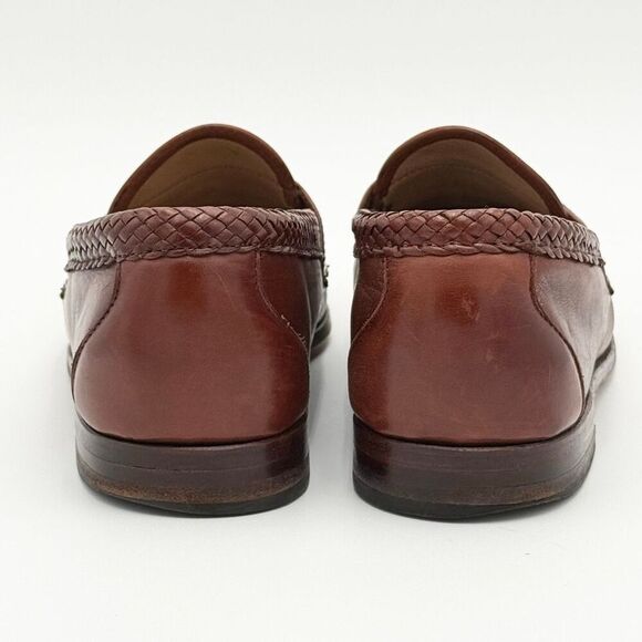 Allen Edmonds Maxfield Brown Leather Loafers With Tassels - US Men’s Size 10.5 D
